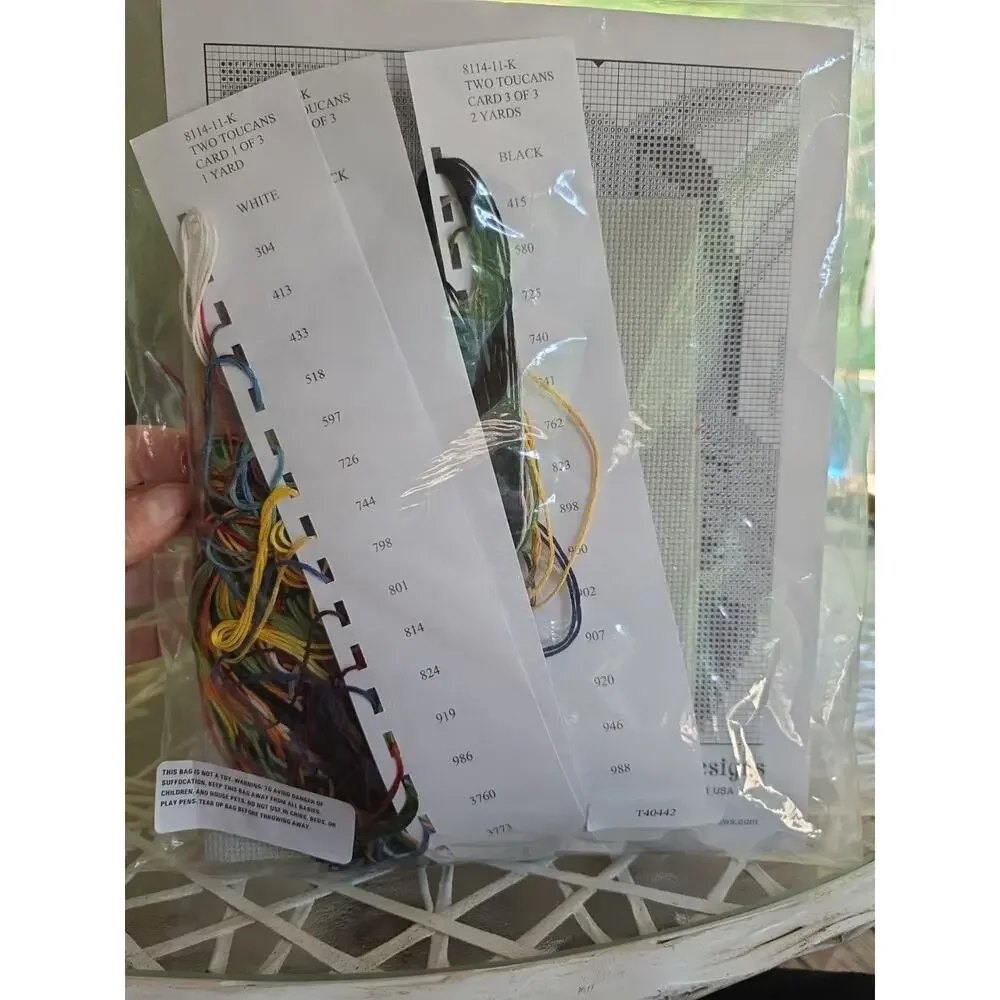 Jeanette Crews Presents Two Toucans Counted Cross Stitch Kit 8